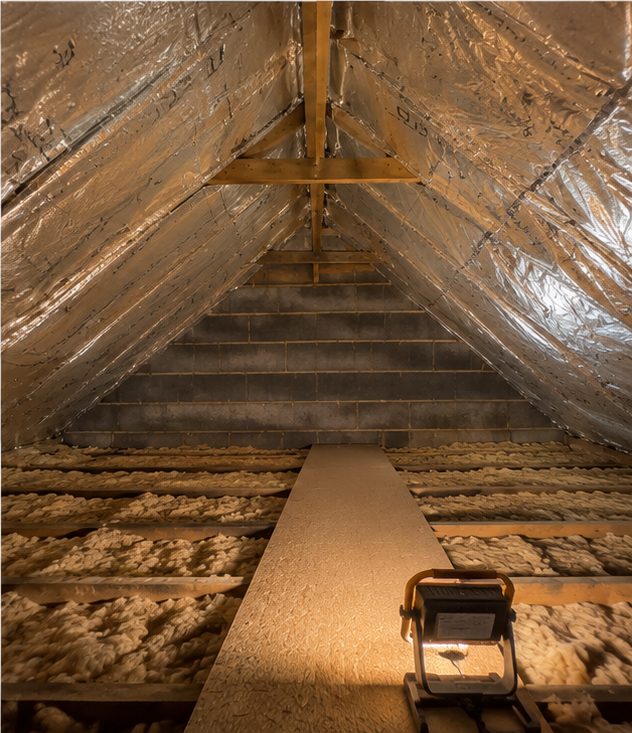 After: the completed SuperFOIL SF19 multifoil installation in a Coventry loft